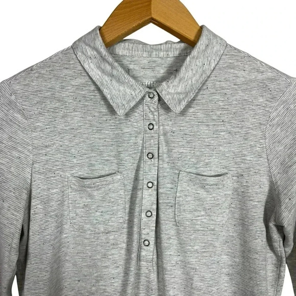 Ruff Hewn Gray Confetti Henley Long Sleeve Size Small EUC - Picture 4 of 7